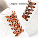 1pair Animal Pattern Flat Af1/aj Sneakers