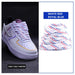 1pair Classic Sneakers Flat Mixed-colours Af1/aj Elastic