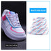 1pair Classic Sneakers Flat Mixed-colours Af1/aj Elastic