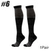 1pair Copper Calf Compression Knee Long Socks For Running