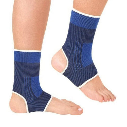 1pair Elastic Ankle Compression Wrap Sleeve Bandage