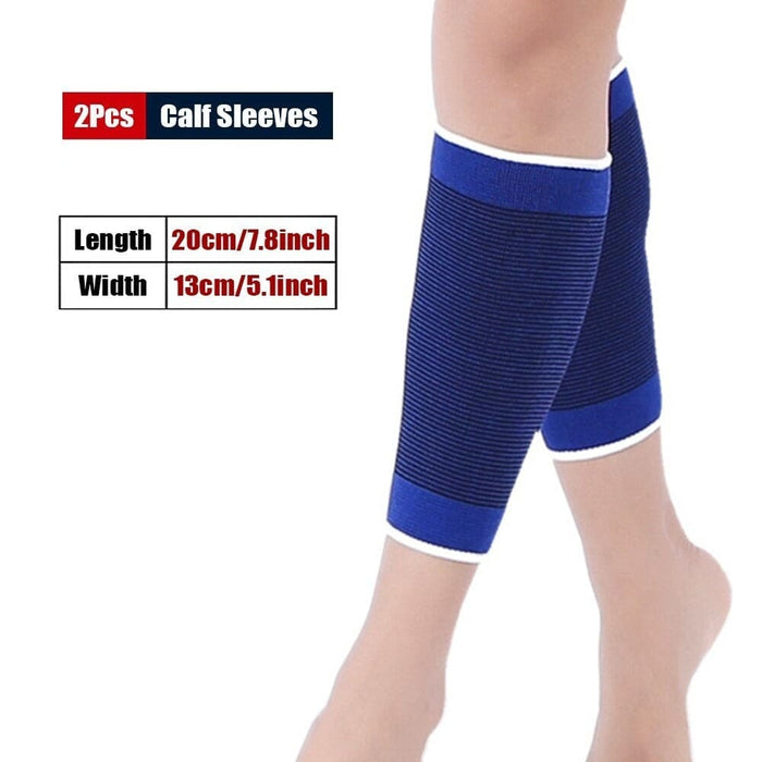 1pair Elastic Leg Compression Knee Sleeve For Basketball