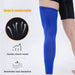 1pair Full Length Leg Compression Knee Sleeves For Men Women