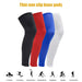 1pair Full Length Leg Compression Knee Sleeves For Men Women