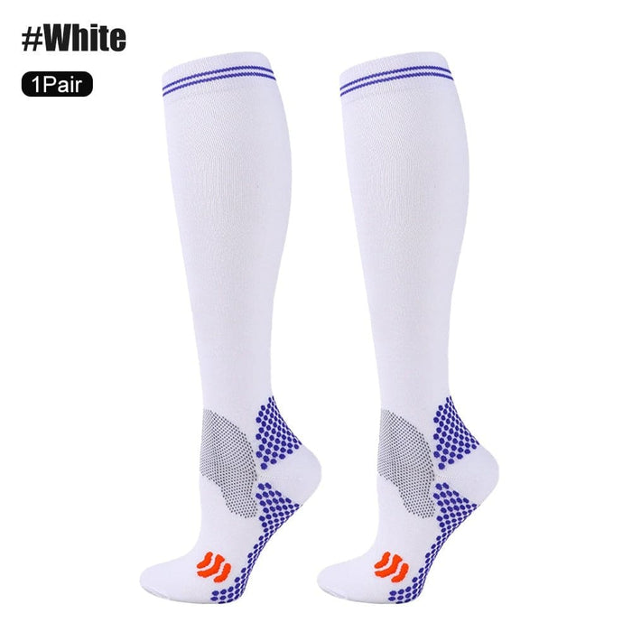 1pair Medical Compression High Socks For Edema Diabetic