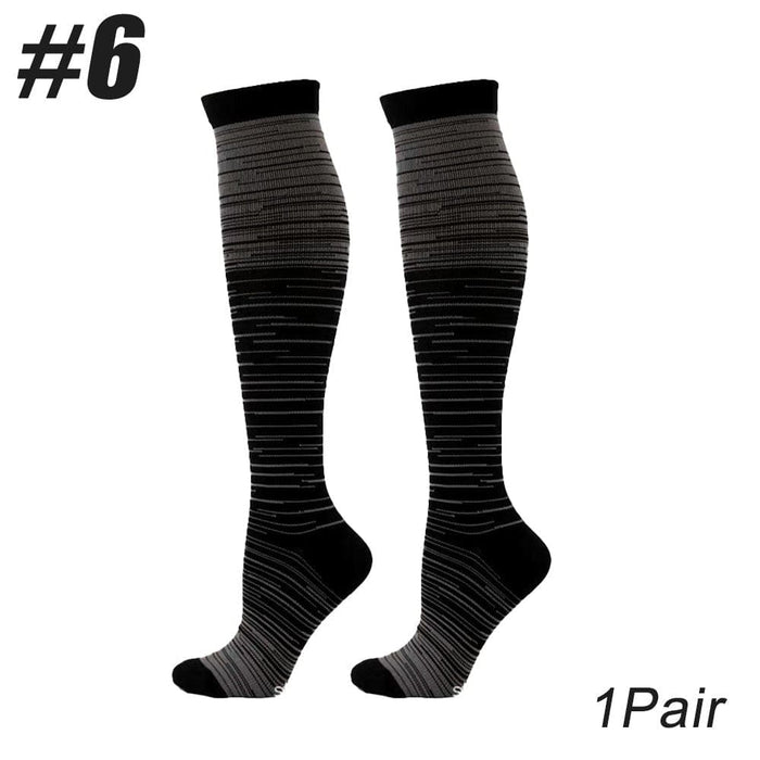 1pair Nylon Compression Simple In Tube Socks For Men Women