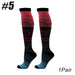 1pair Nylon Compression Simple In Tube Socks For Men Women