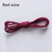 1pair Waxed Cotton Round Leather Waterproof Shoe Laces