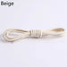 1pair Waxed Cotton Round Leather Waterproof Shoe Laces