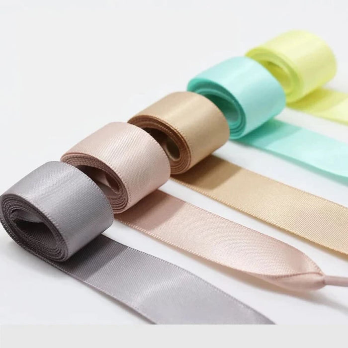 1pair 2cm Width Satin Flat Silk Ribbon19 Colours Shoe Laces