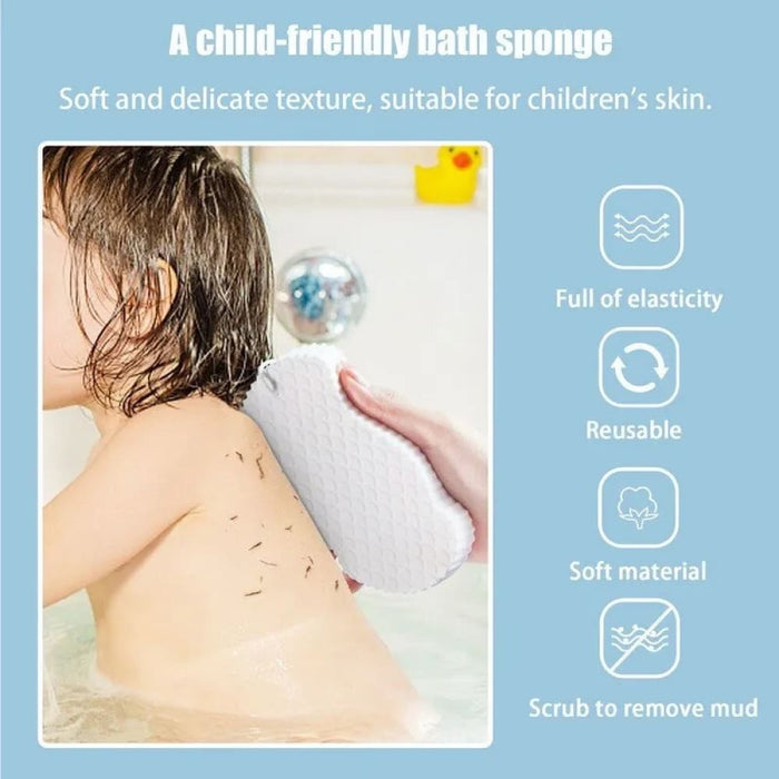 1pc Soft Sponge Bath Exfoliating Body Scrub