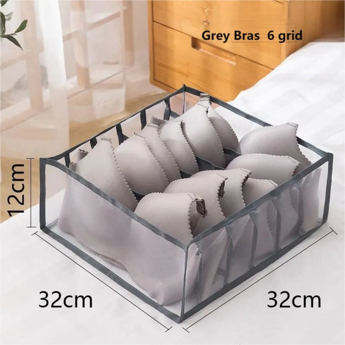 1pc Underwear Drawer Organizer Storage Box Foldable Closet