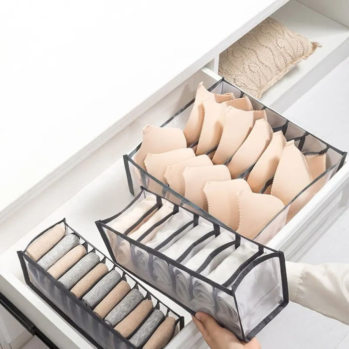 1pc Underwear Drawer Organizer Storage Box Foldable Closet