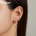 1pcs 925 Sterling Silver Gold-plated Earrings Exquisite Ear