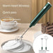 1pcs Usb Rechargeable 3 Speeds Electric Handheld Frother