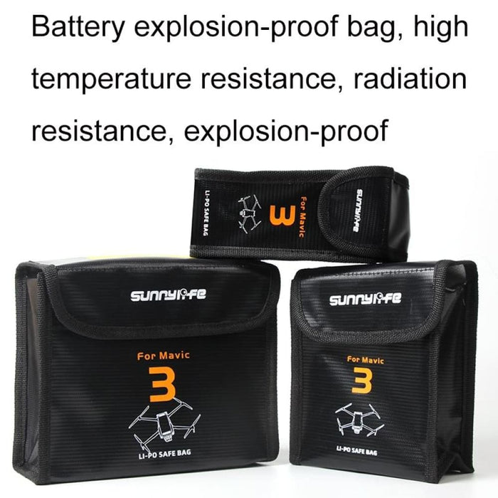 2 In 1 Batteries Safe Storage Explosion Proof Bags