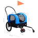 2-in-1 Pet Bike Trailer And Jogging Stroller Blue Black