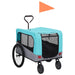 2-in-1 Pet Bike Trailer And Jogging Stroller Blue Grey Kxaao