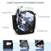 2 In 1 Lightweight Mens Backpack With Chest Bag Blue