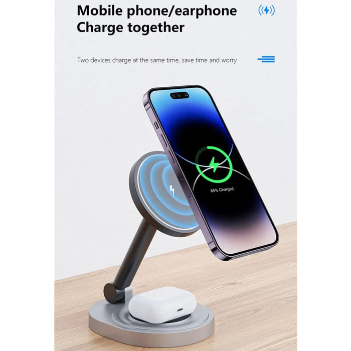 2 In 1 Magnetic Wireless Charger For Iphone And Airpods