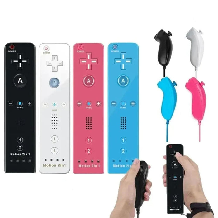 2 In 1 Motion Plus Wii u Remote Set With Silicone Case