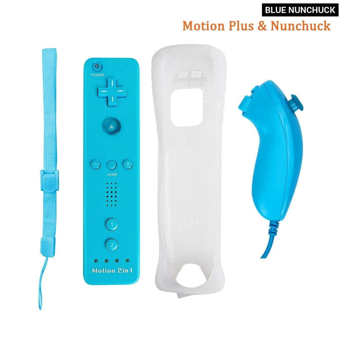 2 In 1 Motion Plus Wii u Remote Set With Silicone Case