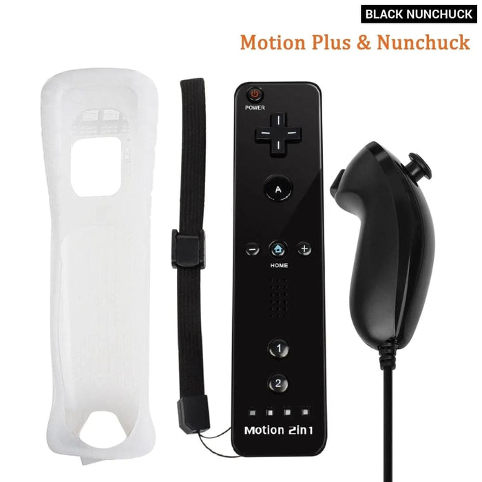 2 In 1 Motion Plus Wii u Remote Set With Silicone Case