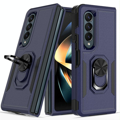 2 In 1 Pc Tpu Shockproof Case With Ring For Galaxy z Fold 4