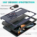 2 In 1 Pc Tpu Shockproof Case With Ring For Galaxy z Fold 4