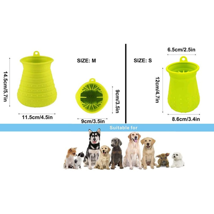 2 In 1 Portable Soft Silicone Paw Effectively Cleaner