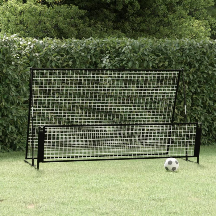 2 In 1 Soccer Rebounder Football Goal 202x104x120 Cm Steel