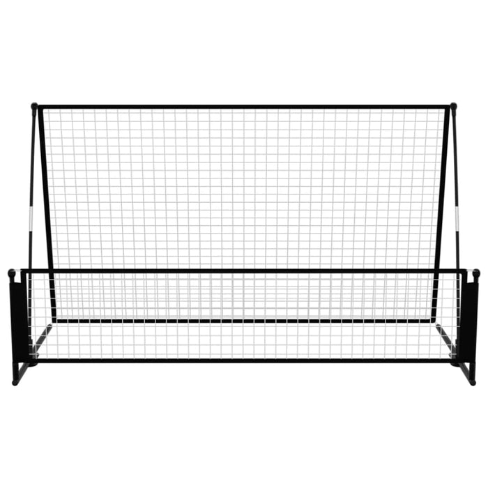 2 In 1 Soccer Rebounder Football Goal 202x104x120 Cm Steel