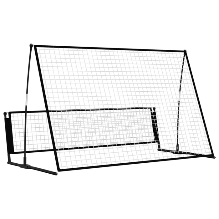 2 In 1 Soccer Rebounder Football Goal 202x104x120 Cm Steel