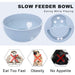 2 In 1 Non-toxic Slow Feeding Food Dispensing Pet Feeder