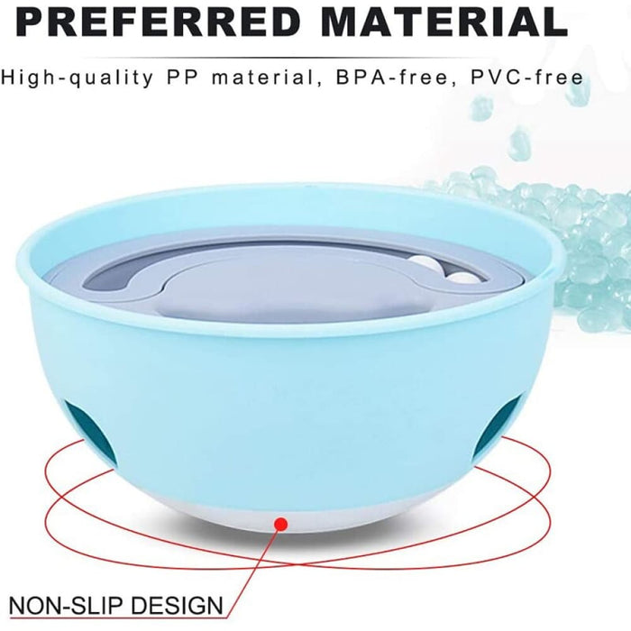 2 In 1 Non-toxic Slow Feeding Food Dispensing Pet Feeder