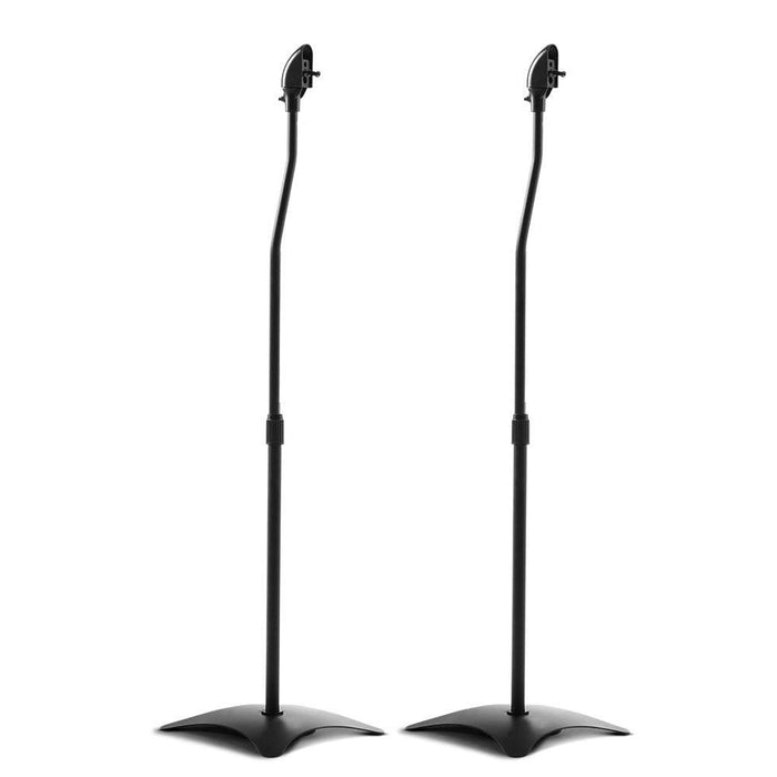 Set Of 2 112cm Surround Sound Speaker Stand - Black