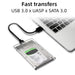 2.5 Hdd/ssd Enclosure For Macbook/pc