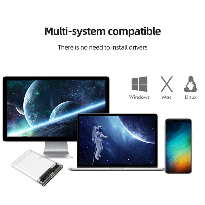 2.5 Hdd/ssd Enclosure For Macbook/pc