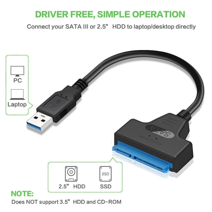 2.5 Inch Hard Disk Adapter Cable Usb Easy Drive Line Sata22