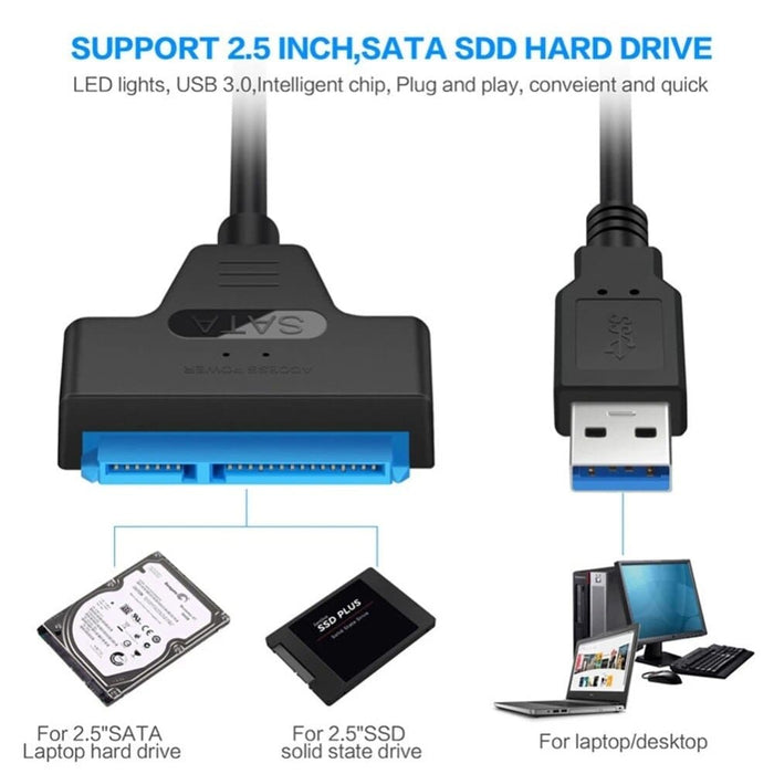 2.5 Inch Hard Disk Adapter Cable Usb Easy Drive Line Sata22