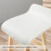 2 Set 74cm White Wooden Bar Stool Sophia Leather