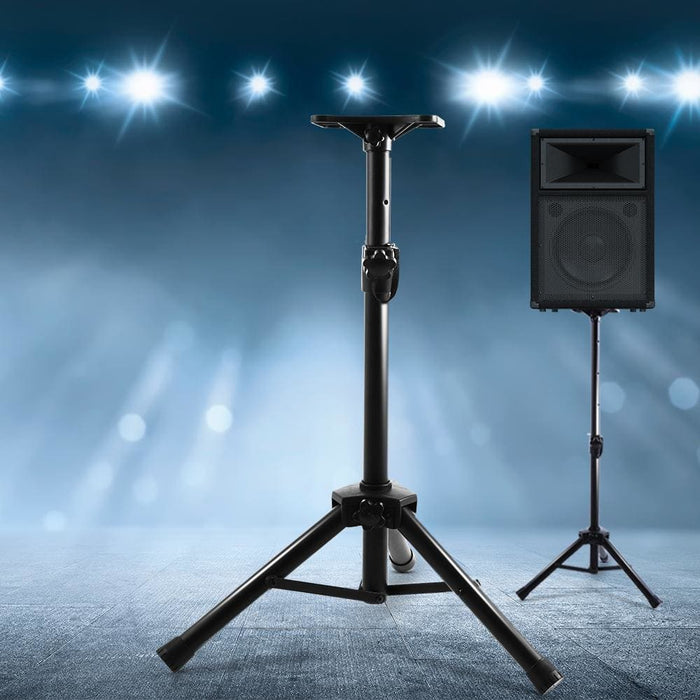 Set Of 2 Adjustable 120cm Speaker Stand - Black