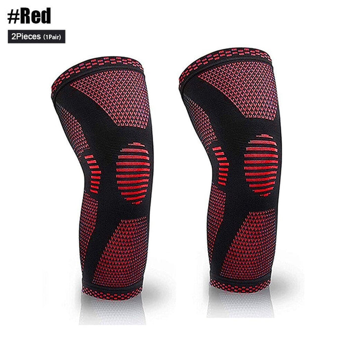 2 Pcs Elastic Nylon Sport Compression Knee Sleeves