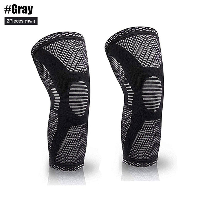 2 Pcs Elastic Nylon Sport Compression Knee Sleeves