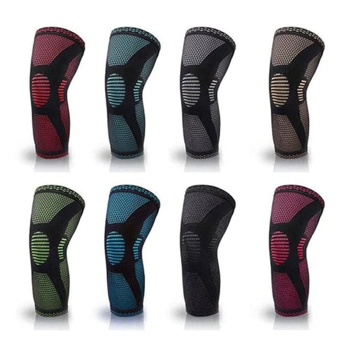 2 Pcs Elastic Nylon Sport Compression Knee Sleeves