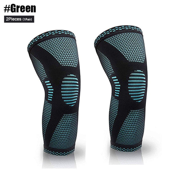 2 Pcs Elastic Nylon Sport Compression Knee Sleeves