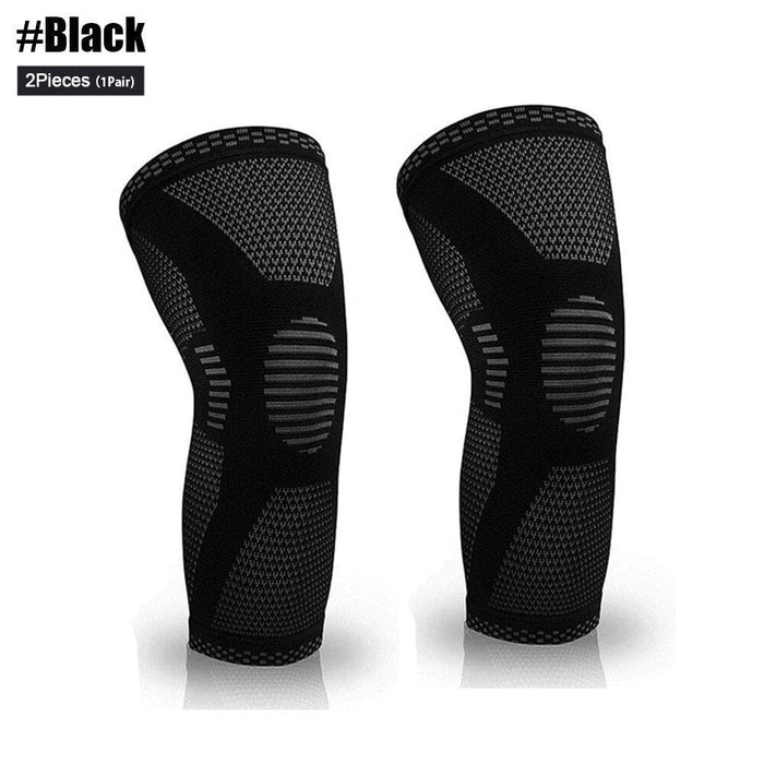 2 Pcs Elastic Nylon Sport Compression Knee Sleeves