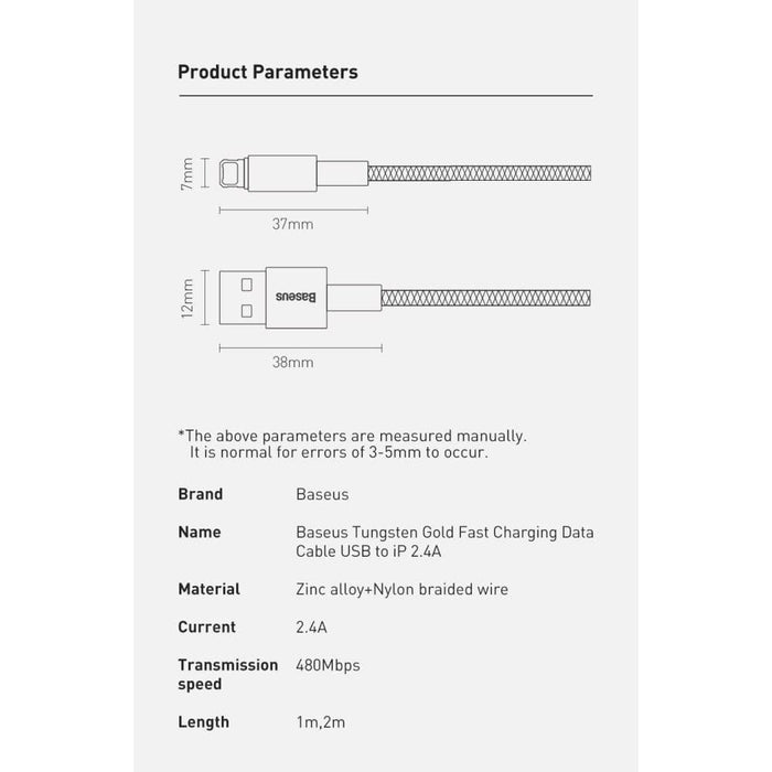 2.4a Fast Charging Usb To Lighting Data Cable For Iphone 14