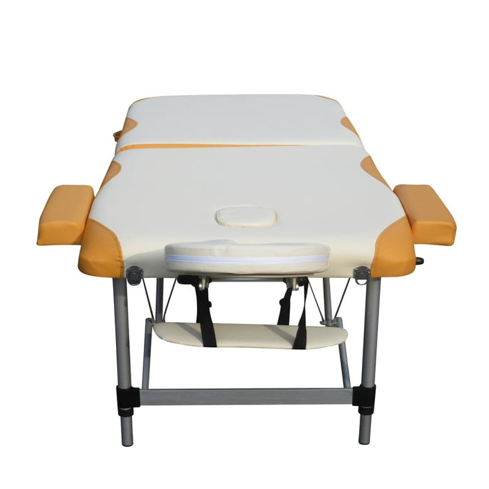 2 Fold Portable Aluminium Massage Table Bed Beauty Therapy