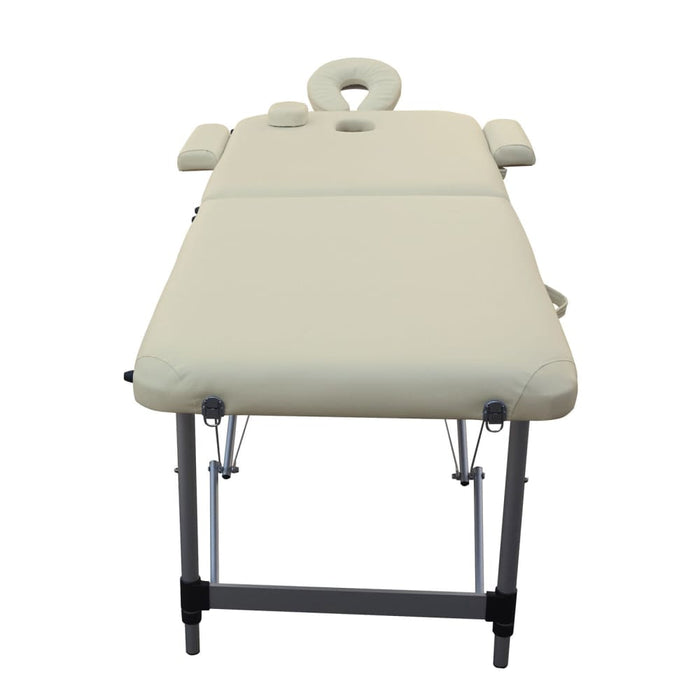 2 Fold Portable Aluminium Massage Table Bed Beauty Therapy